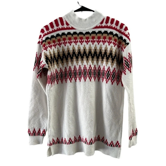 Women’s Loft red and white sweater - Picture 1 of 4